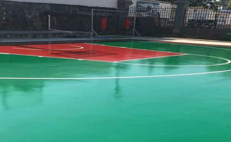 天水篮球场翻新地面
